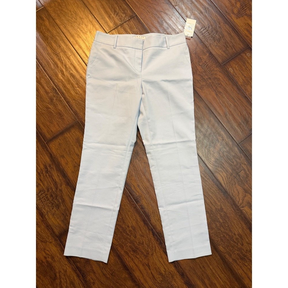 Chaus Dress Pants Women‎ Light Blue NEW Straight Leg Stretch Career Trousers